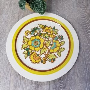 Colorful peacock serving platter